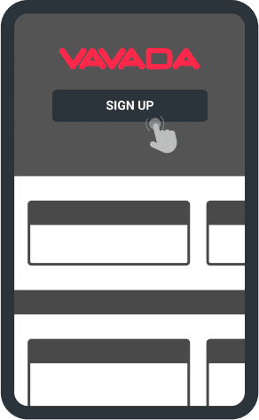 Account registration at Vavada